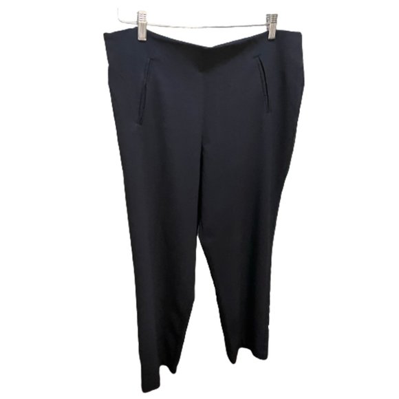 Briggs Womens Pull on With Side Zipper Fron Pockets Pants Size 16S - Picture 2 of 5